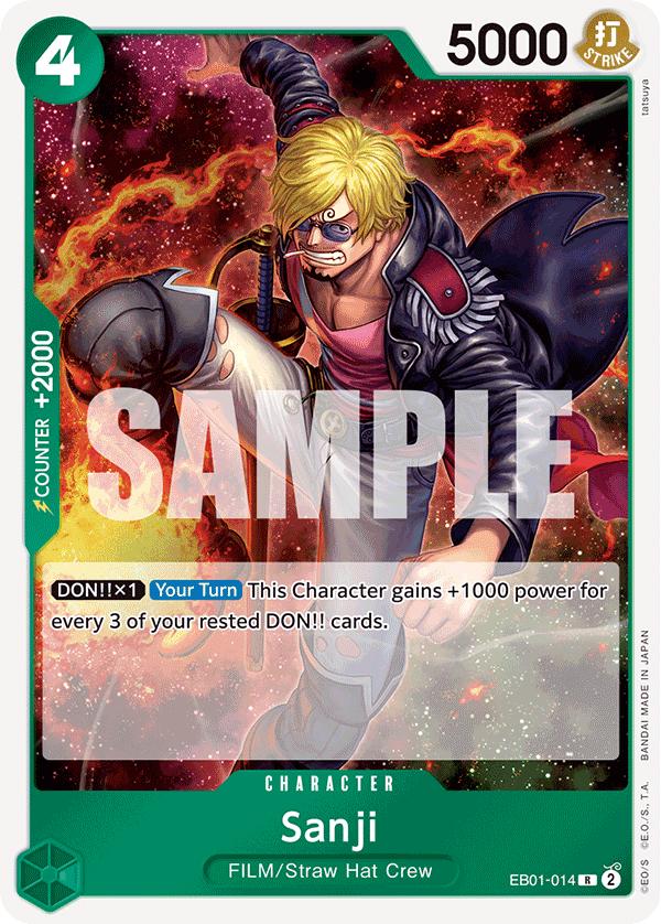 Sanji, Extra Booster -Memorial Collection- (Japanese) #014 Pokémon card