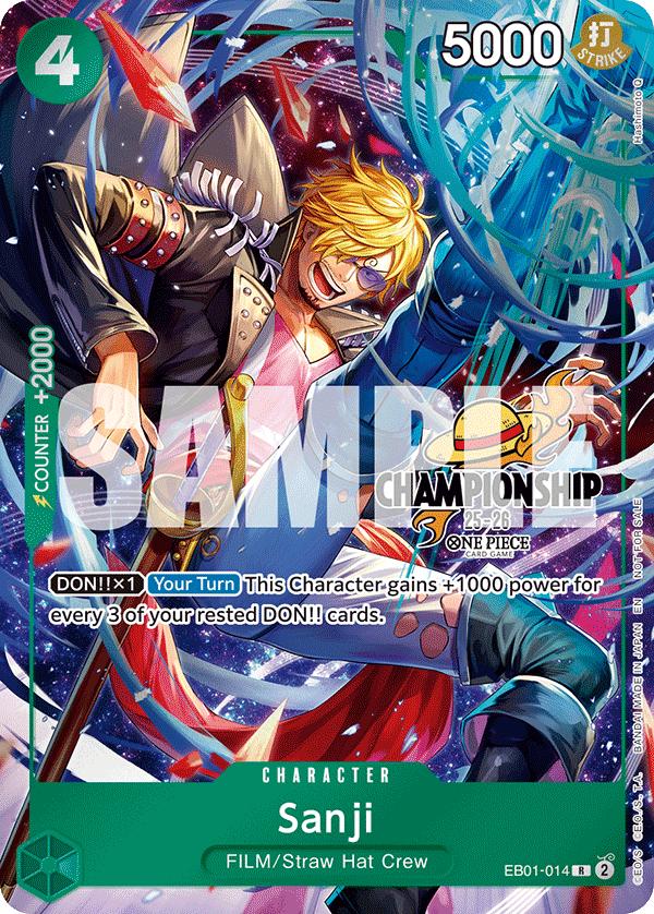 Sanji, Extra Booster -Memorial Collection- #014 Pokémon card