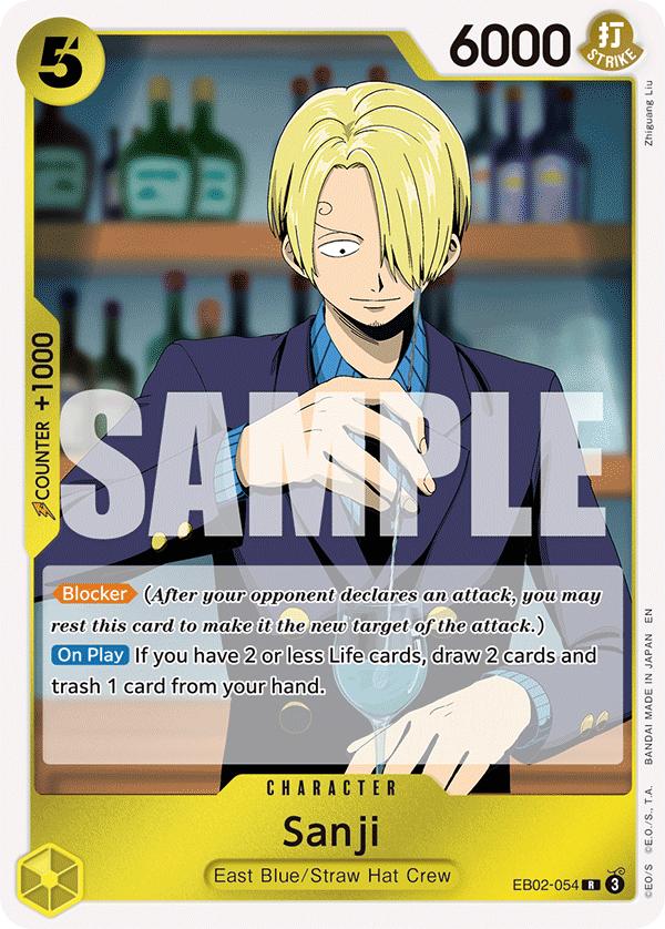 Sanji, Extra Booster -Anime 25th Collection- #054 Pokémon card