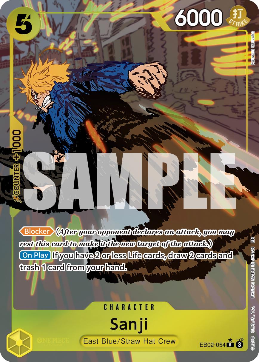 Sanji, Extra Booster -Anime 25th Collection- #054 Pokémon card