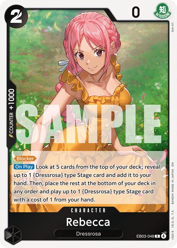 Rebecca, Extra Booster -One Piece Heroines Edition- #048 Pokémon card