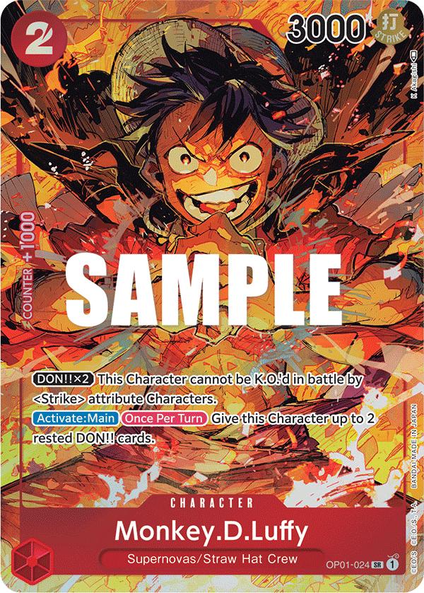Monkey.D.Luffy, Romance Dawn #024 Pokémon card