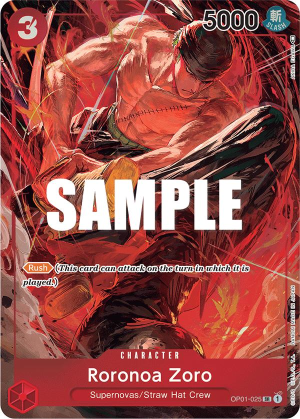 Roronoa Zoro, Romance Dawn #025 Pokémon card
