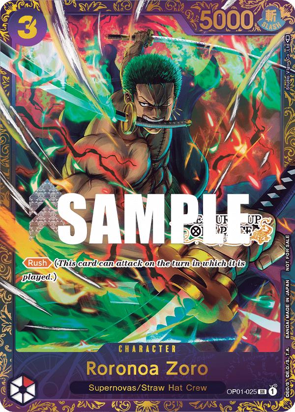 Roronoa Zoro, Romance Dawn #025 Pokémon card