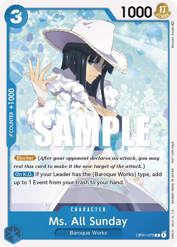 Ms. All Sunday, Romance Dawn #079 Pokémon card