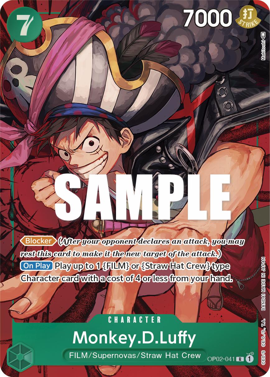 Monkey.D.Luffy, Paramount War #041 Pokémon card