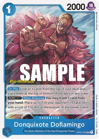 Donquixote Doflamingo, Paramount War #056 Pokémon card