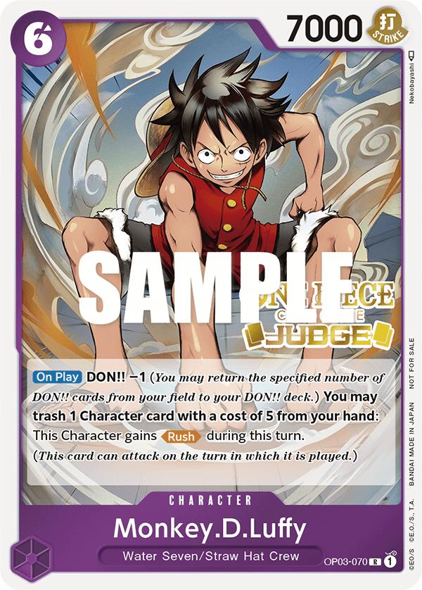 Monkey.D.Luffy, Pillars of Strength #070 Pokémon card