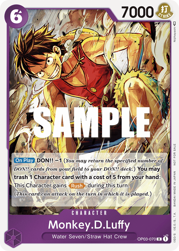 Monkey.D.Luffy, Pillars of Strength #070 Pokémon card