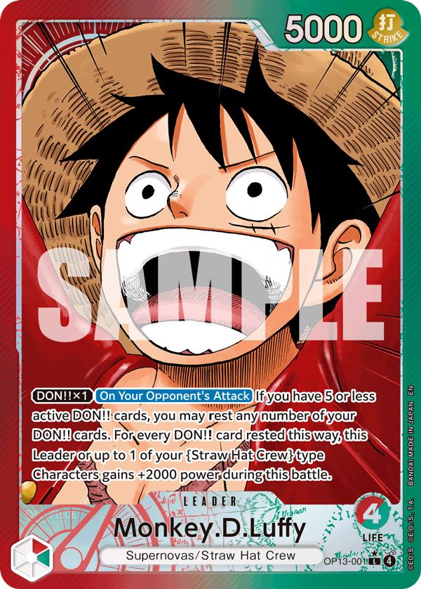 Monkey.D.Luffy, Carrying on His Will #001 Pokémon card