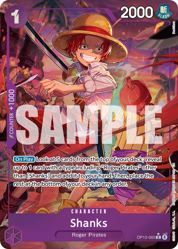 Shanks, Carrying on His Will #065 Pokémon card
